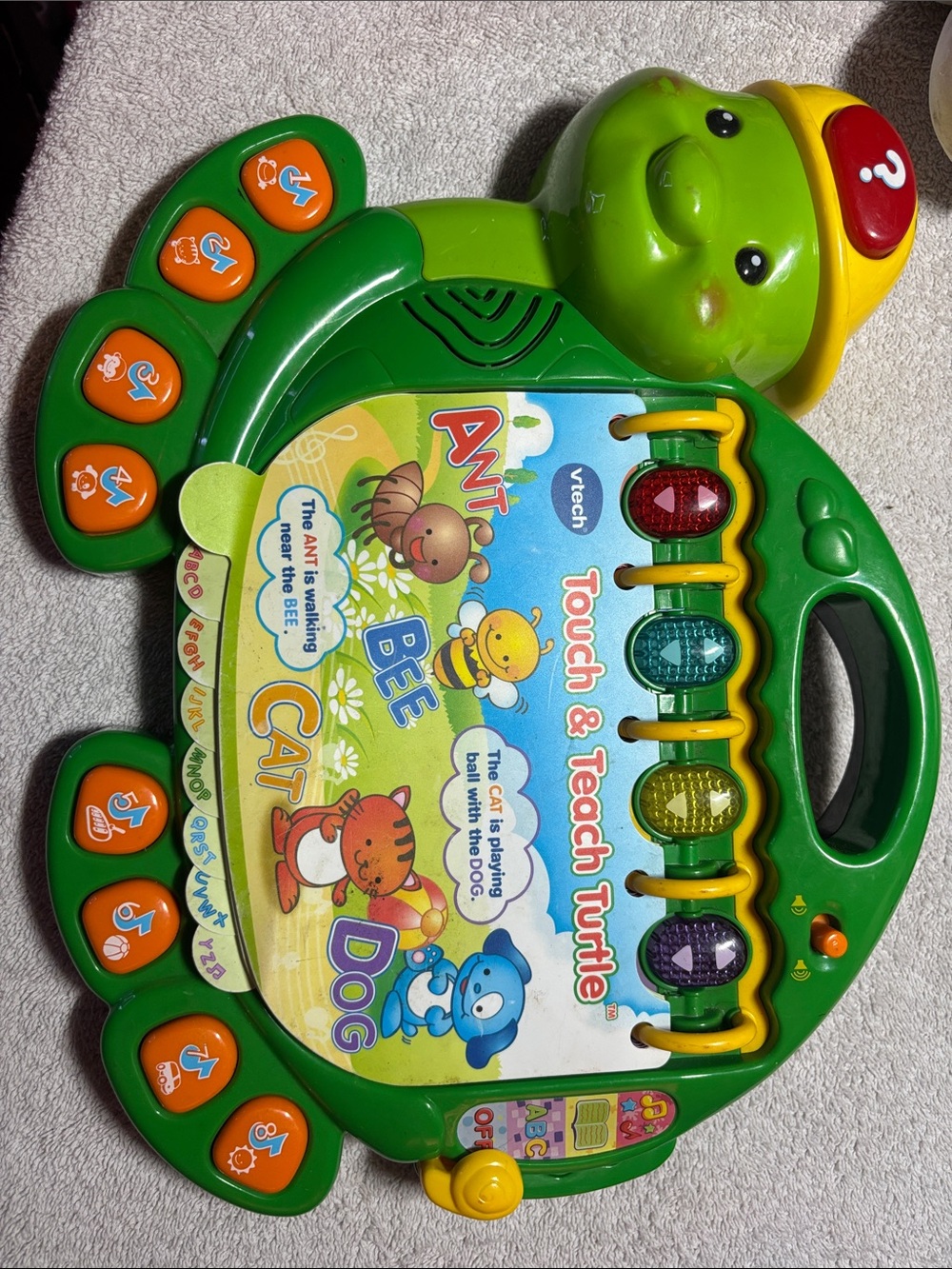 VTech Touch & Teach Turtle - Green Interactive Learning Toy